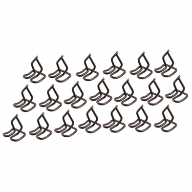 [08162-2] TRIM CLIPS FOR HOOD MOLDING STRIPS 1948-50 PU SET OF 20 FOR 4 STRIPS