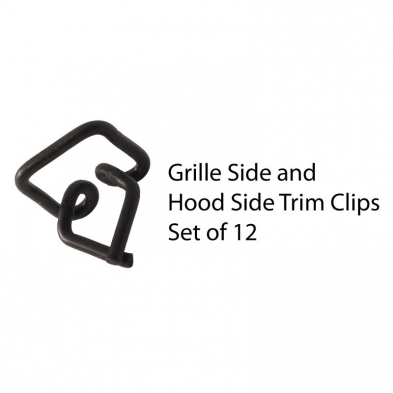 [06757] TRIM CLIP SET- GRILLE & HOOD SIDES 1938