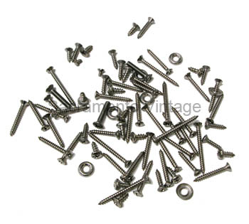 [498557] TRIM SCREW SET- 2 DOOR SEDAN 1949 INTERIOR stainless steel