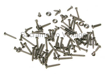 [498559] TRIM SCREW SET- 2 DOOR SEDAN 1951 INTERIOR stainless steel