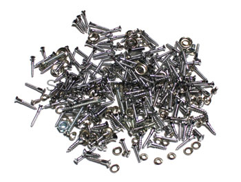 [00995-30] TRIM SCREWS- CHROME / SLOTTED - MURRAY FORDOR SEDAN 1930-31