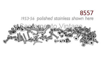 [08557-4] TRIM SCREWS FLAT SOCKET/PHILLIPS 1957-60