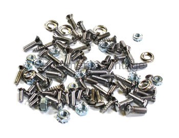 [00995-19] TRIM SCREWS- CHROME / SLOTTED- CLOSED CAB PICKUP 1928-29