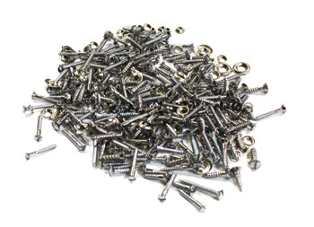 [00995-18] TRIM SCREWS- CHROME / SLOTTED - MURRAY FORDOR SEDAN  1928-29