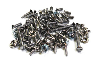 [00995-15] TRIM SCREWS- CHROME / SLOTTED- TUDOR SEDAN 1928-29
