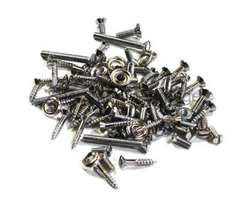 [00995-28] TRIM SCREWS- CHROME / SLOTTED - TUDOR SEDAN 1930-31