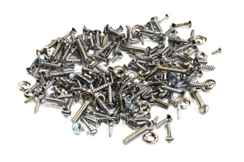 [00995-24] TRIM SCREWS- CHROME / SLOTTED - CABRIOLET W/SLANT WINDSHIELD 1931