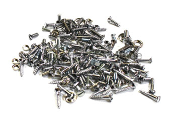 [00995-23] TRIM SCREWS- CHROME/ SLOTTED- CABRIOLET W/STRAIGHT WINDSHIELD 1930
