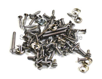 [00995-21] TRIM SCREWS- CHROME / SLOTTED- COUPE 1930-31