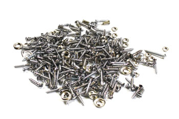 [00995-17] TRIM SCREWS- CHROME / SLOTTED - BRIGGS FORDOR SEDAN W/ QUARTER WINDOWS 1928-29
