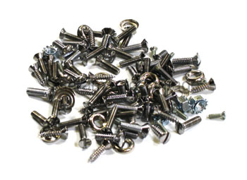 [00995-14] TRIM SCREWS- CHROME / SLOTTED- PHAETON 1928-29