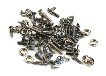 [00995-35] TRIM SCREWS- CHROME / SLOTTED- ROADSTER PICKUP 1930-31