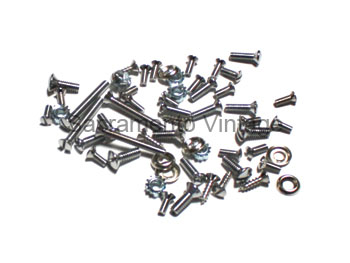 [00995-11] TRIM SCREWS- CHROME / SLOTTED- SPORT COUPE 1928-29