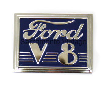 [06510-1] TRUNK LID EMBLEM- standard / blue 1940