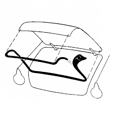 [528435] TRUNK LID SEAL- 1952-59 CAR INCLUDING EDSEL - NOT MOULDED