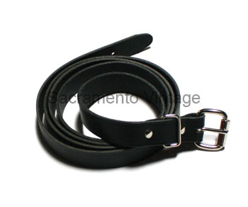 [01239-31] TRUNKS STRAPS BLACK LEATHER 1IN BY 72IN