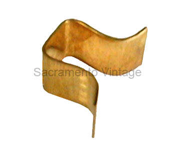 [00929-1] U-CLIP FOR DOOR GUIDE- brass open 30-31
