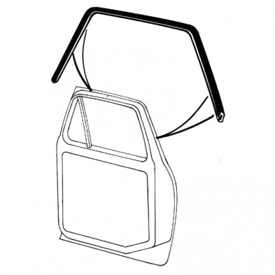 [208447] UPPER DOOR SEALS 1978-79