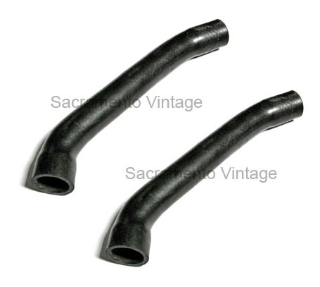 [05735] UPPER RADIATOR HOSES (2)- PLAIN - Passenger 1937-38 & 1939 std