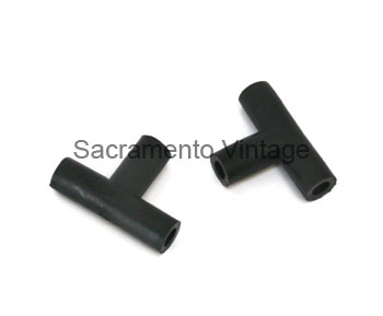 [06532] CONVERTIBLE TOP RUBBER VACUUM LINE T FITTINGS- 1940