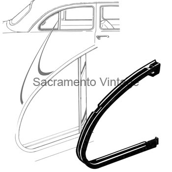 [498476] VENT SEALS (REAR)- 2 DOOR SEDAN / FOR FLIP OUT TYPE ONLY 1949-51