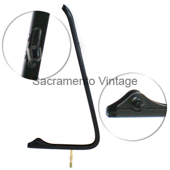 [08477-8] VENT WINDOW FRAME L.H 1961-66 BLACK