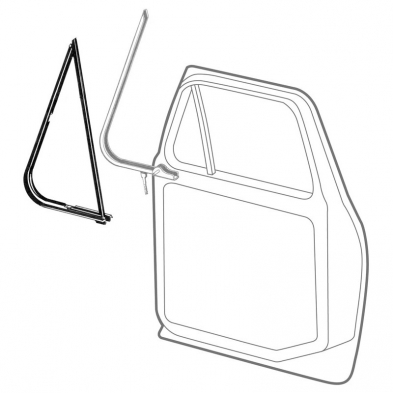 [208474-1] VENT WINDOW SEAL R.H USA 1973-79