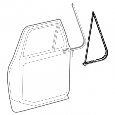 [208473] VENT WINDOW SEALS- ECONOMY - PAIR- 1973-79