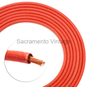 [17650] VINTAGE WIRE 12 GA RED 10 FT ROLL
