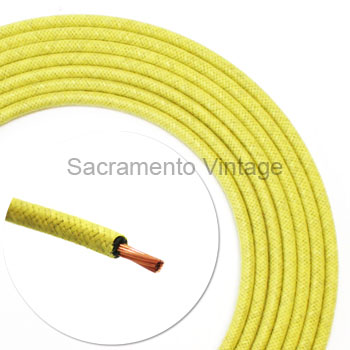 [17651] VINTAGE WIRE 12 GA YEL 10 FT ROLL