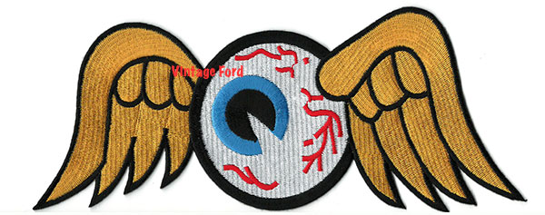 [02663-65] VON DUTCH EYEBALL PATCH 9" x 4"