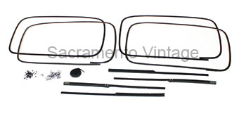 [06318-36-4] REAR DOOR GLASS CHANNEL KIT-  FORDOR SEDAN 1946-48