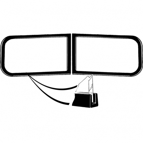 [06288-1] WINDSHIELD FRAME TO BODY SEAL- CONVERT,WA. 1937-40