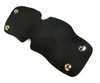 [00469-2-1] WATER PUMP COVER - leather/black 1928-31 / 2 SNAP STYLE