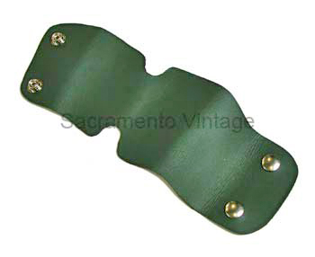 [00469-2-2] WATER PUMP COVER - leather/green 1928-31 /  2 SNAP STYLE