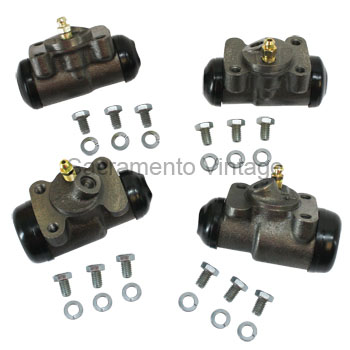 [05260-4] WHEEL CYLINDER SET (4) FRONT & REAR 1939-1948