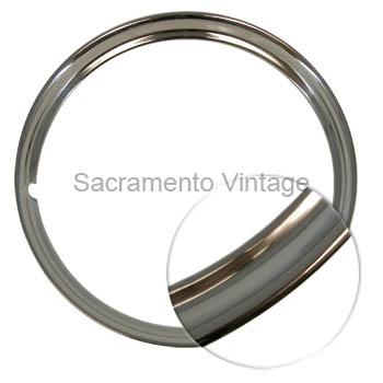 [05061] WHEEL TRIM RING 16 INCH SMOOTH POLISHED STAINLESS STEEL