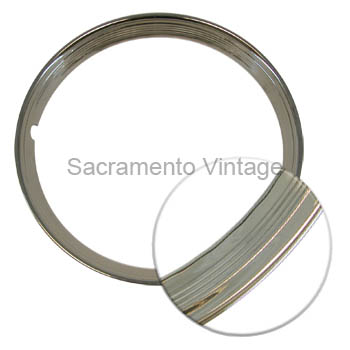 [05064-1] WHEEL TRIM RING- stainless/ribbed 14in