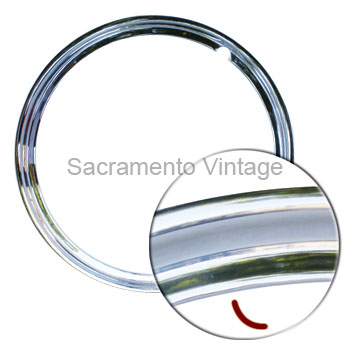 [05062] WHEEL TRIM RING- stainless/smooth 15in