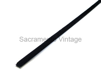 [00895-2] WINDOW CHANNEL- single side felt- W/STAINLESS EDGE 96"