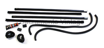 [00894-9] WINDOW FELTS- Tudor Sedan Rear Side Windows 1928-31