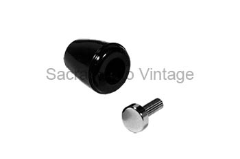 [08549] WINDOW HANDLE KNOB- black 1948-52