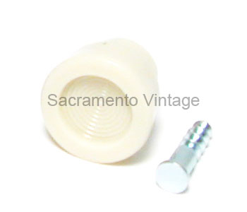 [08549-5] WINDOW HANDLE KNOB- white 1958-60