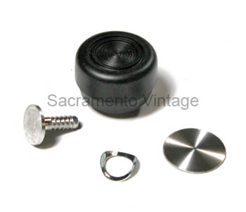 [208557] WINDOW HANDLE KNOB-BLACK 1968-72
