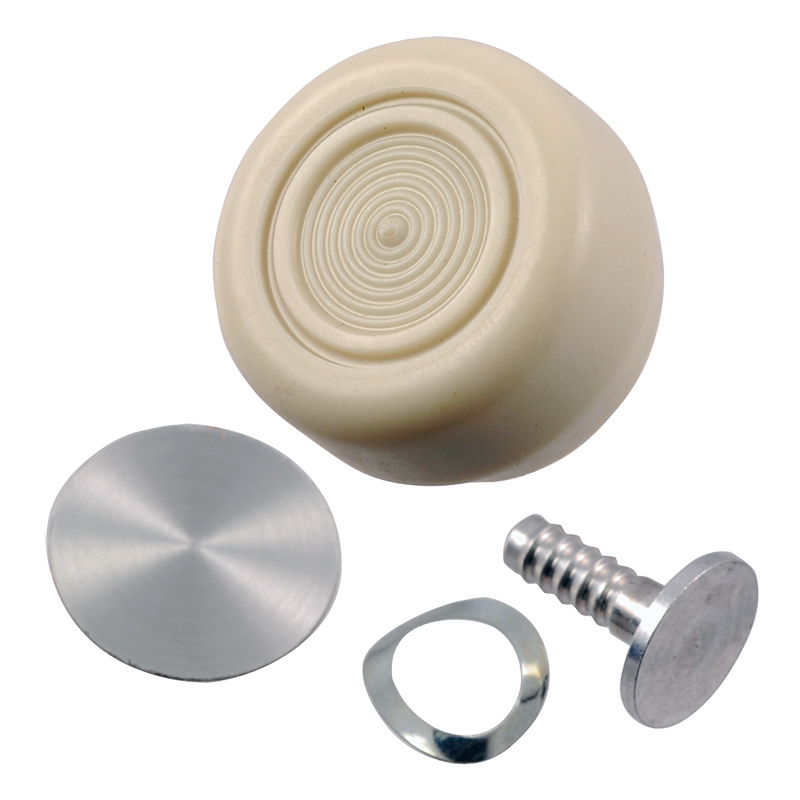 [208557-2] WINDOW HANDLE KNOB-PARCHMENT 1968-72