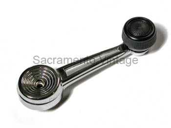 [208555] WINDOW HANDLE W/BLACK KNOB 1973-79