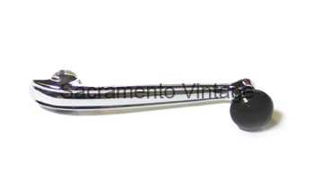 [06314-15] WINDOW HANDLE- chrome/black 1941-47 pu