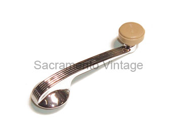 [06314-26] WINDOW HANDLE- chrome/sand deluxe 1940
