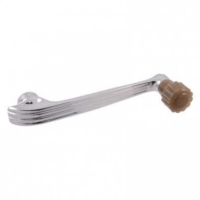[06314-18] WINDOW HANDLE- chrome/yellow brown 1937