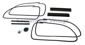 [06318-31-1] DOOR GLASS CHANNEL KIT- W/ CENTERED HANDLE  5/W COUPE & FORDOR SEDAN 1935-36